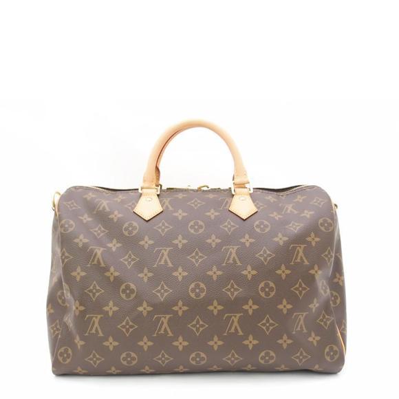Louis Vuitton 35 Speedy Monogram Handbag Bandouliere - Picture 1 of 7
